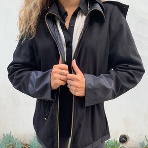 Black Michael Kors hooded jacket